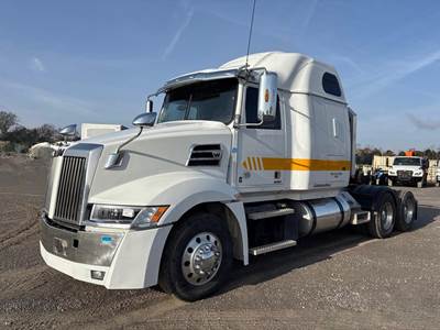 Western Star 5700XE Sleeper Semi Truck - 72" Raised Roof Sleeper, Detroit 455HP, 12 Speed Dt12 Amt
