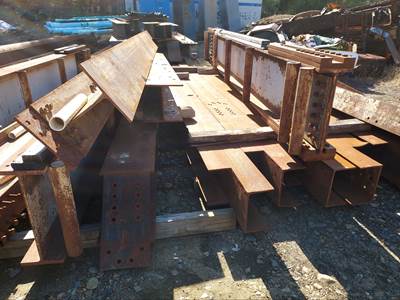 Temporary Engineered Utility/Pedistrian Bridge without deck