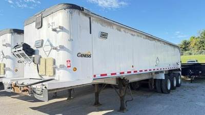 East Genesis 34.5 ft End Dump Trailer - Tri Axle, Aluminum, Air Ride