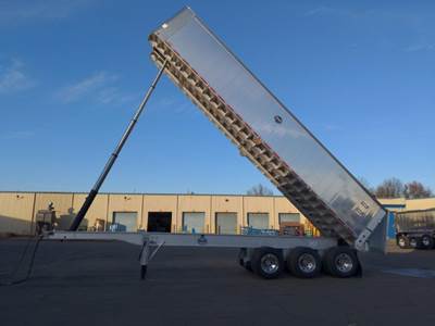 MAC 35 ft Frame End Dump Trailer - Tri Axle, Stainless Steel, Air Ride