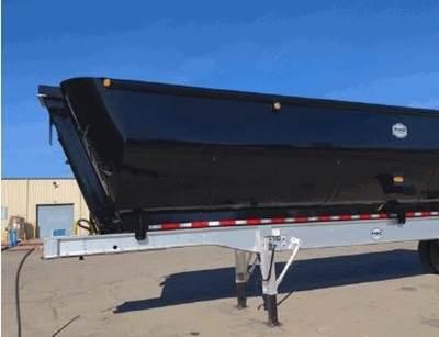 MAC 35 ft Half Round End Dump Trailer - Tandem Axle, Steel, Hendrickson