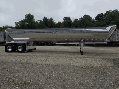 MAC Trailer ALUMINUM FRAMELESS HALF ROUND End Dump Trailer