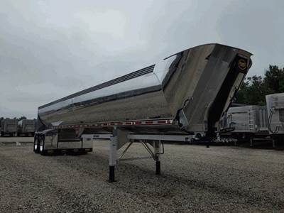 MAC ALUMINUM FRAMELESS HALF ROUND End Dump Trailer