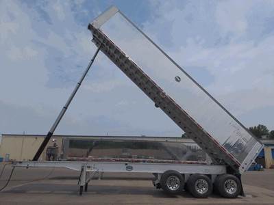 MAC MVP 35 ft End Dump Trailer - Tri Axle, Aluminum, Air Ride