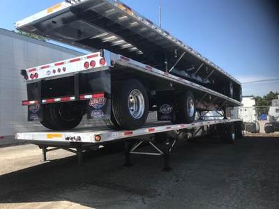 UTILITY 4000AE 48x102 Combination Flatbed Trailer - Hendrickson, Fixed Spread Axle