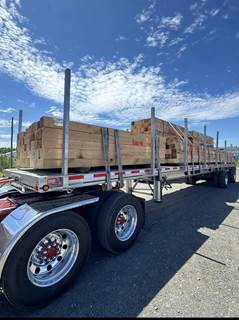 East 48x96 Tandem Axle Aluminum Log Trailer - Air Ride, Fixed Spread Axle