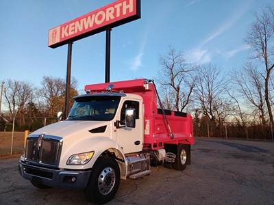 Kenworth T380 Single Axle Dump Truck - Paccar 350HP, 6 Speed Allison Rds Automatic, 12' Dump