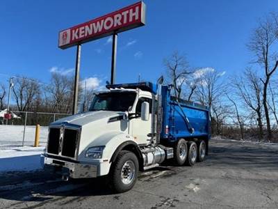 Kenworth T880 Tri Axle Dump Truck - Paccar 510HP, 18 Speed Endurant Amt, 18' Dump