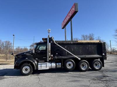 Kenworth T880 Tri Axle Dump Truck - Cummins 505HP, Automatic, 18' Dump