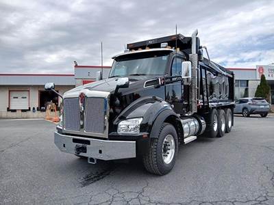 Kenworth T880 Tri Axle Dump Truck - Paccar 510HP, 6 Speed Allison Rds Automatic, 18' Dump