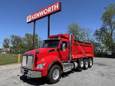 Kenworth T880 Tri Axle Dump Truck - Paccar 510HP, 6 Speed Allison Rds Automatic, 18' Dump