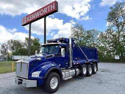 Kenworth T880 Tri Axle Dump Truck - Cummins 500HP, 6 Speed Allison Rds Automatic, 18' Dump