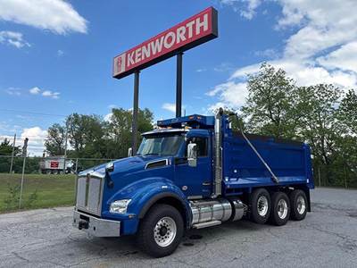 Kenworth T880 Tri Axle Dump Truck - Paccar 510HP, 6 Speed Allison Rds Automatic, 18' Dump