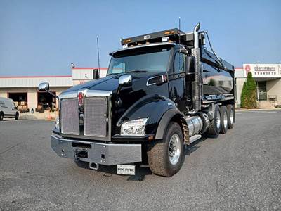 Kenworth T880 Tri Axle Dump Truck - Paccar 510HP, 6 Speed Allison Rds Automatic, 18' Dump
