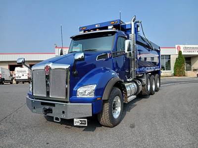 Kenworth T880 Tri Axle Dump Truck - Paccar 510HP, 6 Speed Allison Rds Automatic, 18' Dump