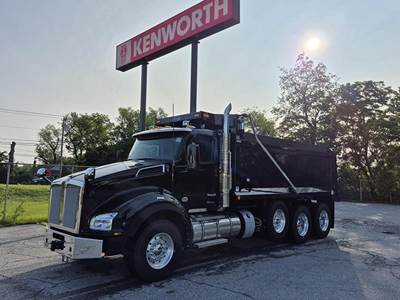 Kenworth T880 Tri Axle Dump Truck - Paccar 485HP, 10 Speed Manual, 18' Dump