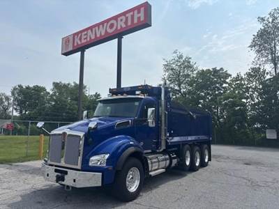Kenworth T880 Tri Axle Dump Truck - Paccar 510HP, 6 Speed Allison Rds Automatic, 18' Dump