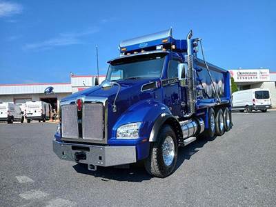 Kenworth T880 Tri Axle Dump Truck - Cummins 500HP, 6 Speed Allison Rds Automatic, 18' Dump