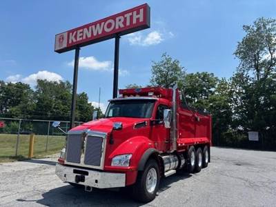 Kenworth T880 Tri Axle Dump Truck - Paccar 510HP, 6 Speed Allison Rds Automatic, 18' Dump