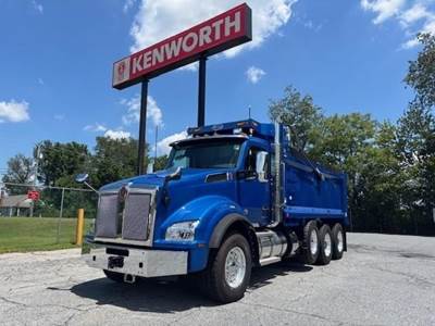 Kenworth T880 Tri Axle Dump Truck - Paccar 510HP, 6 Speed Allison Rds Automatic, 18' Dump