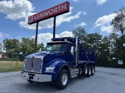 Kenworth T880 Tri Axle Dump Truck - Paccar 510HP, 6 Speed Allison Rds Automatic, 18' Dump