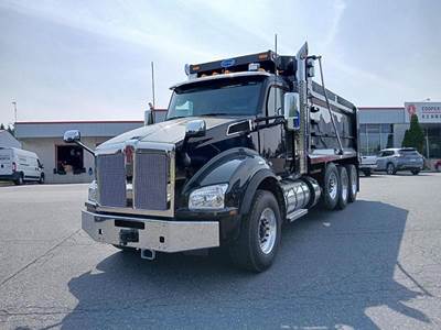 Kenworth T880 Tri Axle Dump Truck - Cummins 500HP, 6 Speed Allison Rds Automatic, 18' Dump