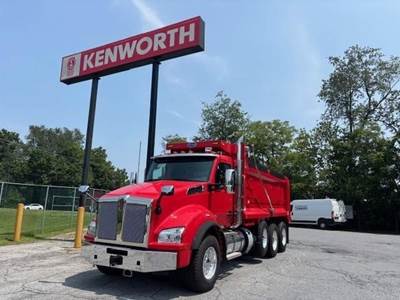 Kenworth T880 Tri Axle Dump Truck - Paccar 510HP, 6 Speed Allison Rds Automatic, 18' Dump