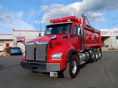 Kenworth T880 Tri Axle Dump Truck - Cummins 500HP, 6 Speed Allison Rds Automatic, 18' Dump