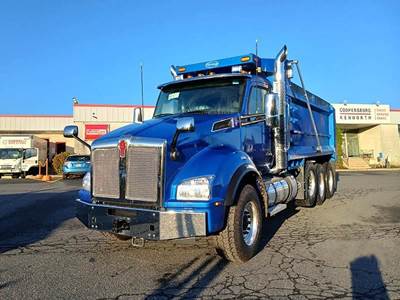 Kenworth T880 Tri Axle Dump Truck - Paccar 510HP, 6 Speed Allison Rds Automatic, 18' Dump