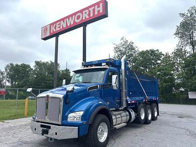 Kenworth T880 Tri Axle Dump Truck - Cummins 500HP, 6 Speed Allison Rds Automatic, 18' Dump