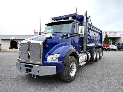 Kenworth T880 Tri Axle Dump Truck - Paccar 510HP, 6 Speed Allison Rds Automatic, 18' Dump