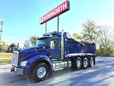 Kenworth T880 Tri Axle Dump Truck - Paccar 510HP, 6 Speed Allison Rds Automatic, 18' Dump