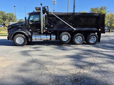 Kenworth T880 Tri Axle Dump Truck - Paccar 510HP, 6 Speed Allison Rds Automatic, 18' Dump