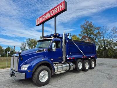 Kenworth T880 Tri Axle Dump Truck - Cummins 500HP, 6 Speed Allison Rds Automatic, 18' Dump