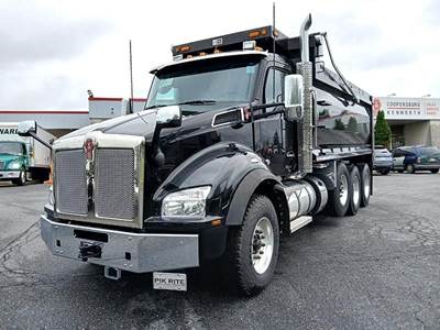 Kenworth T880 Tri Axle Dump Truck - Paccar 510HP, 6 Speed Allison Rds Automatic, 18' Dump