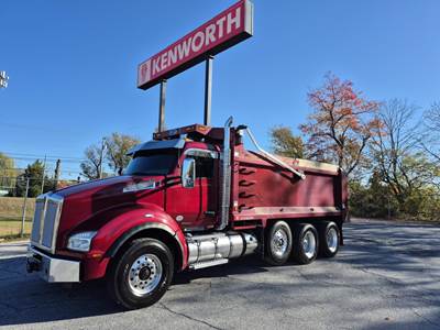 Kenworth T880 Tri Axle Dump Truck - Paccar 485HP, 18 Speed Manual, 18' Dump