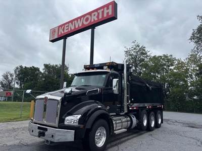 Kenworth T880 Tri Axle Dump Truck - Paccar 510HP, 6 Speed Allison Rds Automatic, 18' Dump