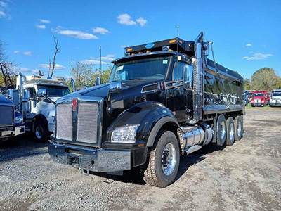 Kenworth T880 Tri Axle Dump Truck - Cummins 500HP, 6 Speed Allison Rds Automatic, 18' Dump