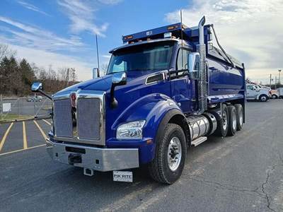 Kenworth T880 Tri Axle Dump Truck - Paccar 510HP, 6 Speed Allison Rds Automatic