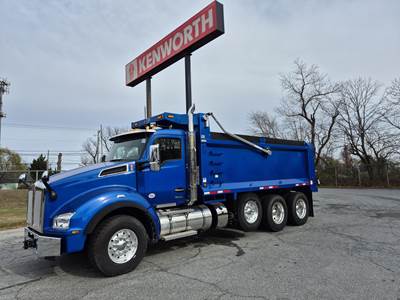 Kenworth T880 Tri Axle Dump Truck - Paccar 510HP, 6 Speed Allison Rds Automatic, 18' Dump