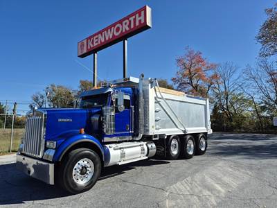 Kenworth W900B Tri Axle Dump Truck - Paccar 485HP, 8Ll Manual, 18' Dump
