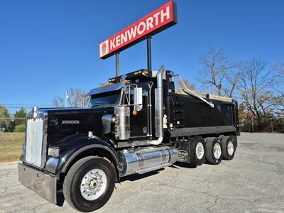 Kenworth W900B Tri Axle Dump Truck - Paccar 485HP, 8Ll Manual, 18' Dump