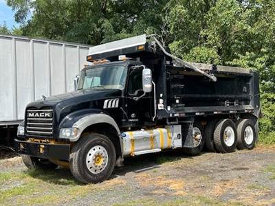 Mack Granite GU713 Tri Axle Dump Truck - MP8 425HP, Amt, 17.5' Dump