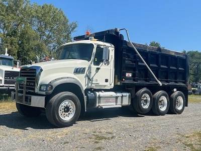 Mack Granite GU713 Tri Axle Dump Truck - MP8 425HP, 10 Speed Manual, 16' Dump
