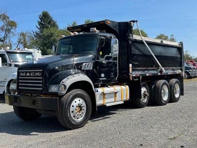 Mack Granite GU713 Tri Axle Dump Truck - MP8 425HP, Automatic, 17.5' Dump