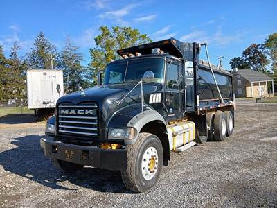 Mack Granite GU713 Tri Axle Dump Truck - MP8 425HP, Automatic, 17.5' Dump