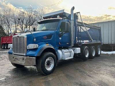 Peterbilt 567 Tri Axle Dump Truck - Cummins 500HP, 8Ll Manual, 17.5' Dump