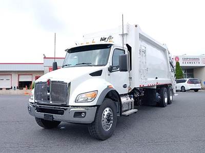Kenworth T480 Tri Axle Garbage Truck - Paccar, 370HP, 6 Speed Allison Rds Automatic