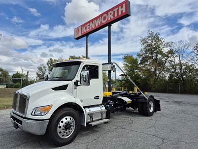 Kenworth T380 Single Axle Hooklift Truck - Paccar, 330HP, 6 Speed Allison Rds Automatic