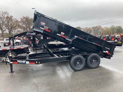 Top Hat 14 FT Tandem Axle Steel Bumper-pull Dump Trailer
